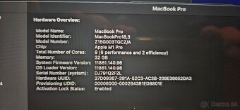 Apple MacBook Pro 14” M1 Pro / 32GB RAM / 1TB SSD - 6