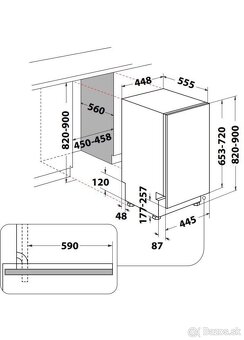Nepoužitá/ešte zabalená umývačka riadu WHIRLPOOL WSIC 3M27 C - 6