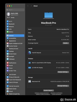 MacBook Pro 16", M1 Pro, 512GB - 6