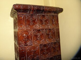 Starozitna kachlova pec, kachle secesia 1915 - 6