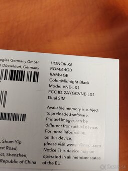 Honor X6 čierny nový 64GB - 6