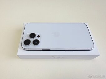 APPLE IPHONE 14 PRO MAX 128GB SILVER TOP STAV ,BATERKA 100% - 6