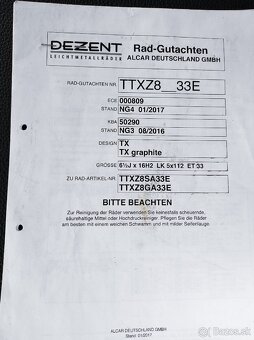 Disky Dezent TX graphite - 6