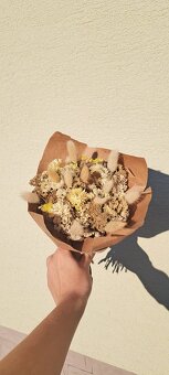 Slnečná sušená kytica | handmade dekorácia z prírody 🌼 - 6