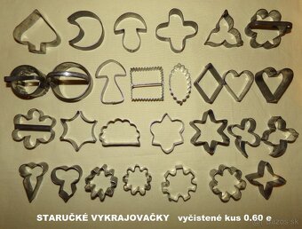 FORMIČKY A VYKRAJOVAČKY, DOBOVÉ na pečenie aj pre zberateľov - 6