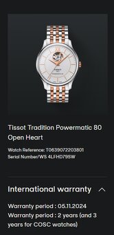 Nové TISSOT Tradition Powermatic 80 T0639072203801 v záruke - 6