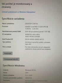 Počítač HP Elite 7500, i3, 256SSD, 1TB HDD, 8GB, BeatsAudio - 6