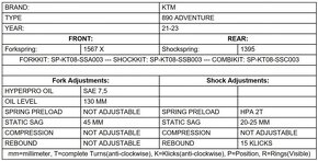 pružiny vidlicové / KTM 890 Adventure 2021-2023 - 6