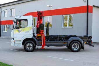 MERCEDES ATEGO HÁKOVÝ NOSIČ KONTAJNEROV HYDRAULICKÁ RUKA EU6 - 6