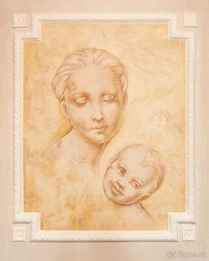 Nová samolepiaca freska CANDIS Donna Con Bambino A006 - 6