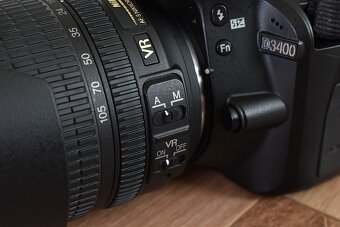 Nikon d3400 s bluetooth - VR objektiv 18-105 AF 7 tis. cvak. - 6