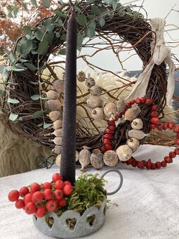 Adventné sviece- Kónické z včelieho vosku - 6