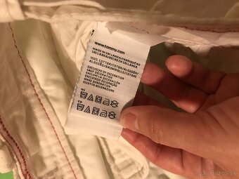 TOMMY HILFIGER originál white pánske capri nohavice L/XL - 6