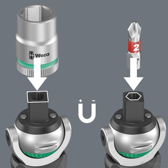 Wera Zyklop Pocket 1 bitový skrutkovač, račňa 05004280001 - 6