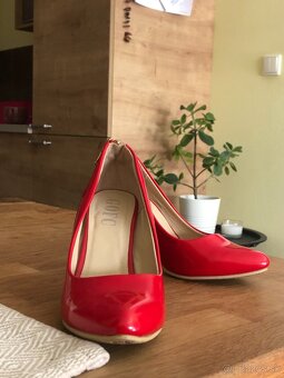 lodičky - pohodlné červené a lososové č. 38 - 6