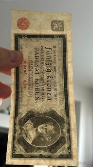 Bankovky Protektorát Neperforované aUnc/ XF - 6