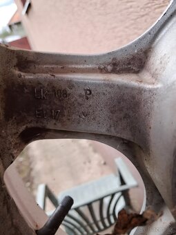 Predám hliníkové disky 4x108 R14 s letnými pneumatikami - 6