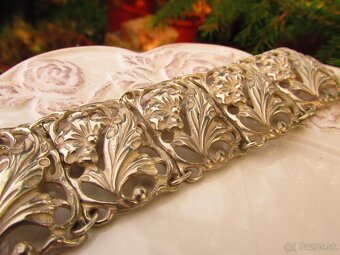 Starý strieborný náramok, Ag 925 - 6