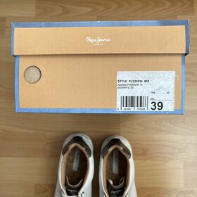 Pepe Jeans biele kožené tenisky 39 - 6