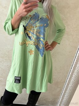 Damske tunikošaty lightgreen - 6