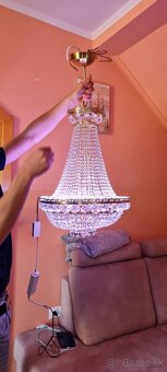 Krystalovy luster stmievatelny s RGBW funkciou - 6