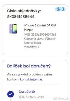 iPhone 12 mini 64GB Fialový - 6