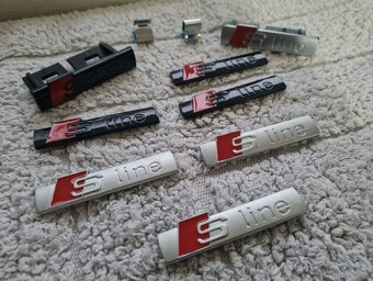 Cierne a sive Napisy S-LINE pre AUDI - 6