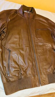 Pánska kožená bunda Boss Hugo Boss 58 - 6