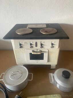 Sporák mini detský kuchyňa elektrický retro Märklin - 6