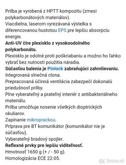 Vyklápacia prilba na motorku - 6