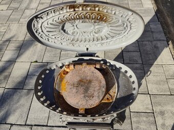 Liatinové kachle GODIN – francúzske, starožitné, funkčné / d - 6