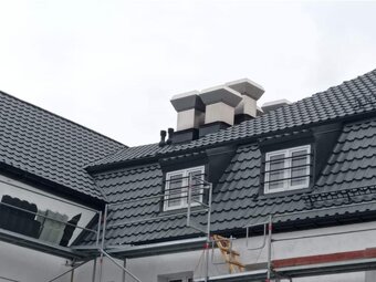 Modulový plech – antracit a hnedá – hrúbka 0,50 mm - 6