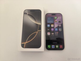 apple iphone 16 PRO MAX 256gb Natural Titanium / Batéria 91% - 6