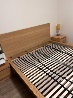 posteľ MALM s roštom 2x LÖNSET + 2x nočná komoda - 6