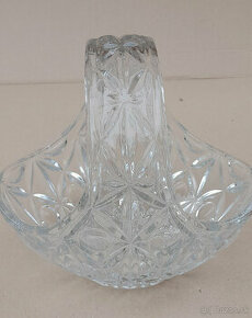 Misa na ovocie, retro brúsený košík,  svietnik, solnička - 6