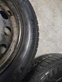 Plechové disky 4x108 + zimné pneu 195/50r15 - 6