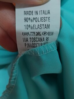 Dámske jemné padavé mentolové šaty midi - 6