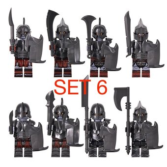 Figúrky pán prsteňov 3 (8ks) - typ lego, nové - 6