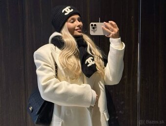 Chanel čierna čiapka - 6