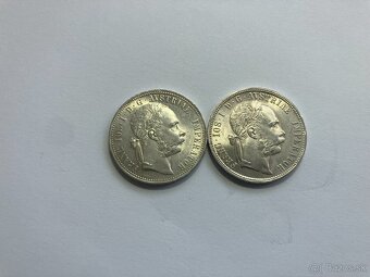 Rakúsko Uhorsko 1 zlatníky forint florint - strieborné mince - 6