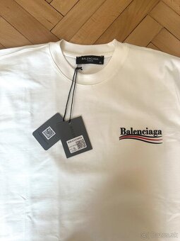 Balenciaga biele panske tricko - 6