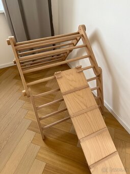 Montessori Piklerovej triangel štvorramenný – bukové drevo - 6