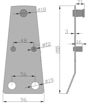 Predam noziky a diely na bubnovu kosacku wirax - 6