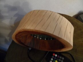 Stolná lampa-drevo a živica - 6