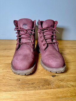 Bordové dámske topánky Timberland - 6