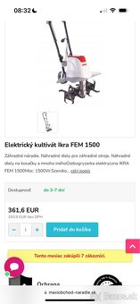 Elektricky Kultivator Ikra Frem 1500 - 6