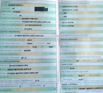 predám DVERE, MOTOR G4FA Hyundai i30 1.4i 2012 PREVODOVKA 6 - 6