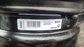 Plechové disky KFZ alcar 9895 7jx16 Mercedes - 6