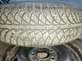 Predám plechové disky plus zimné pneu 195/65R15 - 6