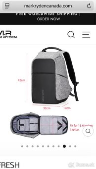 Ruksak/Batoh Mark Ryden Sivý - 6